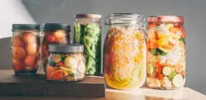 Fermenting Vegetables probiotics-fermented-food-background-green-260nw-2367936247