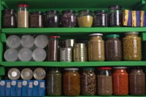 Food Preservation Methods Jars On Shelf