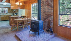 Homesteader Wood Stove in Living Room