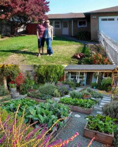 Modern Homesteading 101 Movement Man and Woman standing in yard