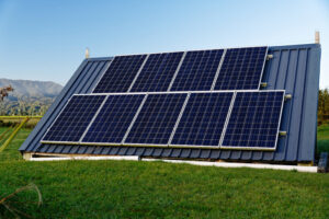 Energy Production and Management Barndominium With Solar Panels