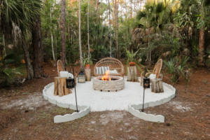 Backyard Firepit with Chairs