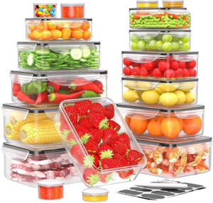 36 PCS Large Food Storage Containers with Lids Airtight
